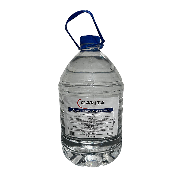 Água Destilada 5 Litros P/ Autoclave, Cavita - Soft Water