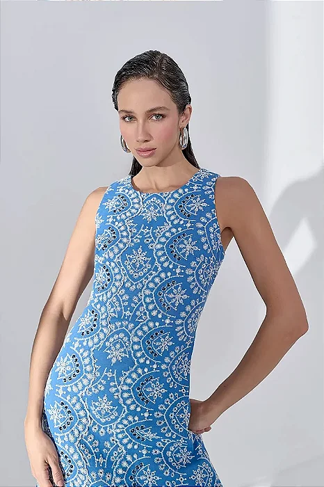 Vestido Linen Noronha Bordado
