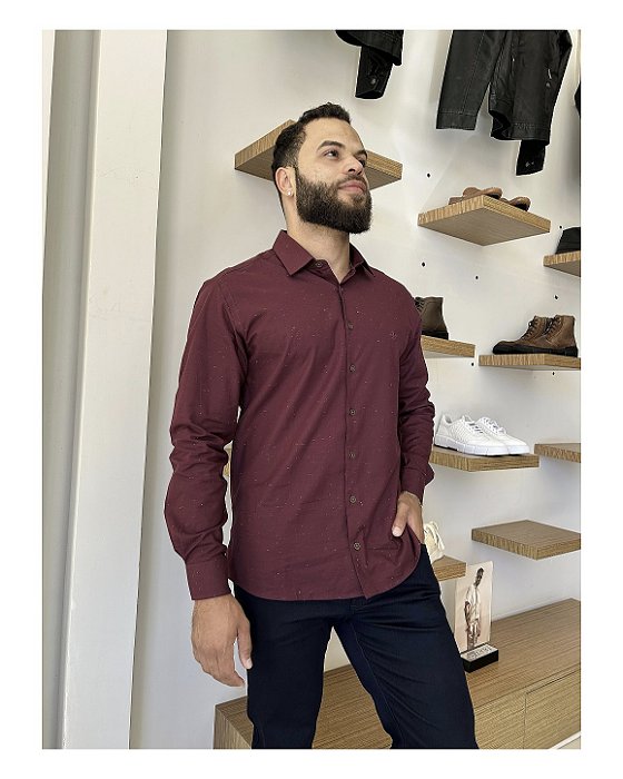 Camisa ML Slim Botões