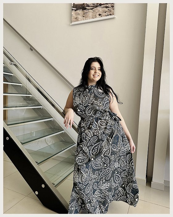 Vestido Solto Decote