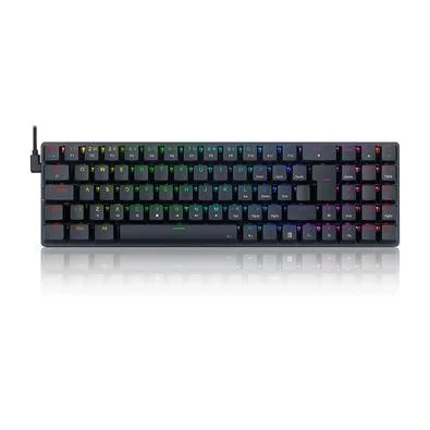 Teclado Mecanico Redragon Ashe RGB, Preto, Switch Marrom - K626-KB-B (PT-BROWN)