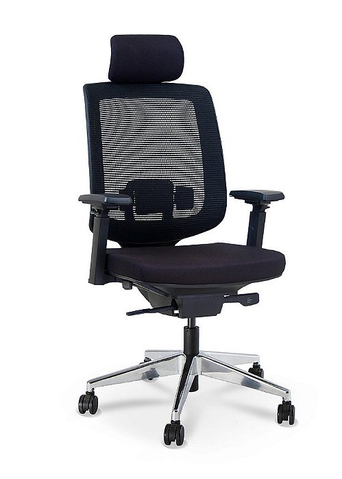 CADEIRA CAVALETTI C3 PRESIDENTE GIRATÓRIA - BASE EM ALUMINIO