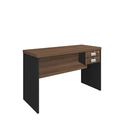 MESA ESCRITÓRIO C/GAVETAS NATURE/PRETO - INCOFLEX