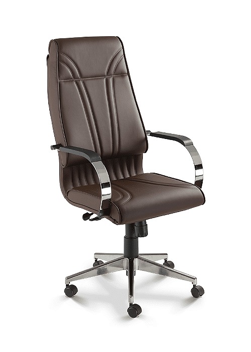 Cadeira Presidente Giratória Base de Alumunio - Cavaletti