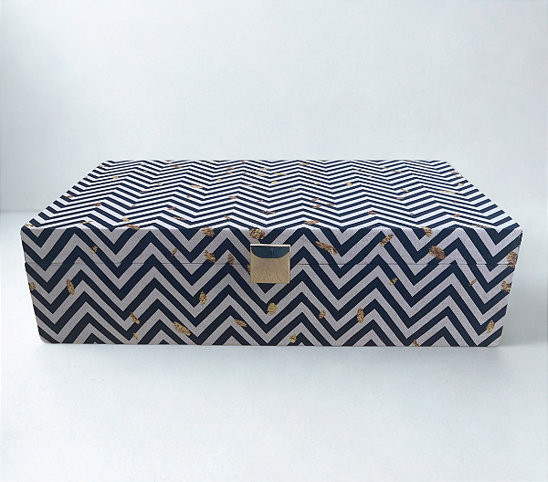 Caixa para joias luxo dupla - Zebra