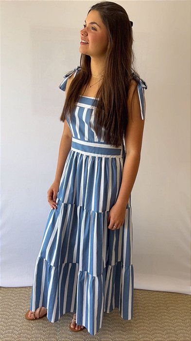 Vestido Nice listrado azul