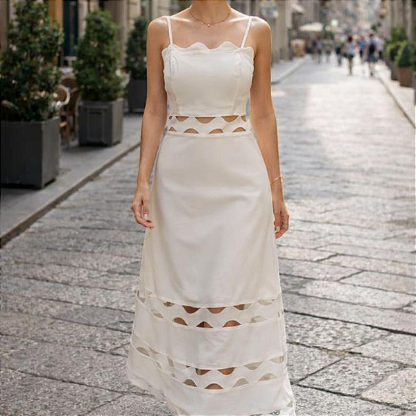 Vestido Laura Branco