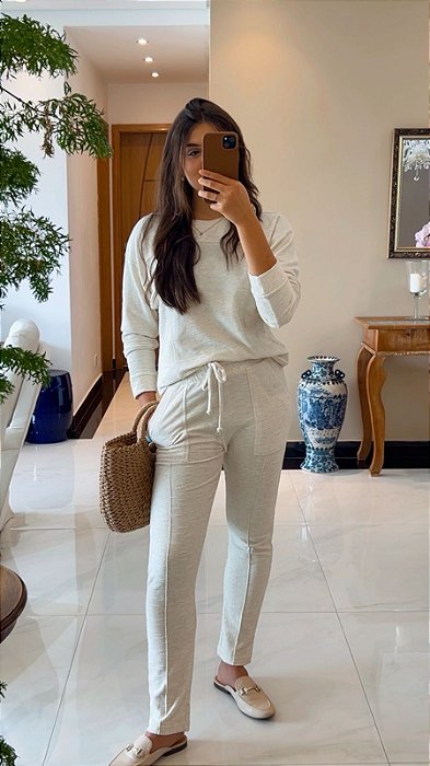 Conjunto Sofia Flame off white