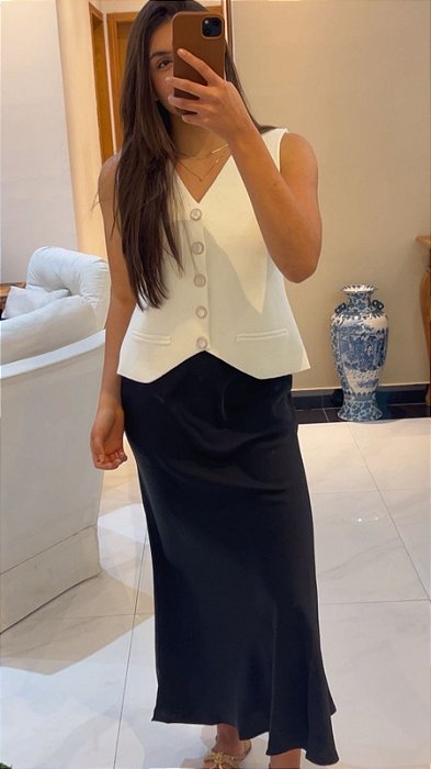 Colete Tricot lavans off white