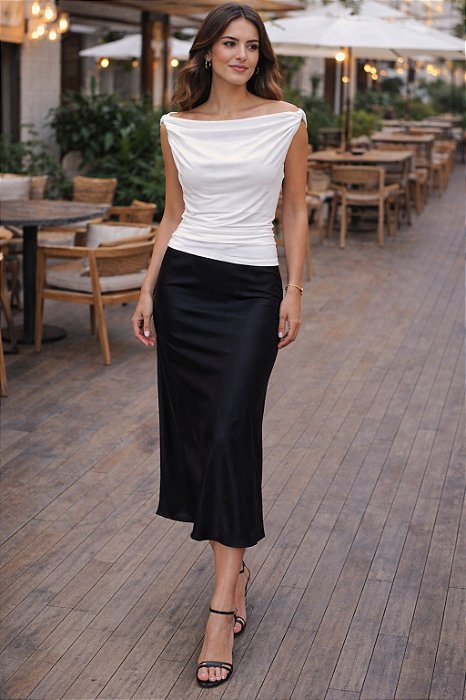 Blusa Cris MJ Branca