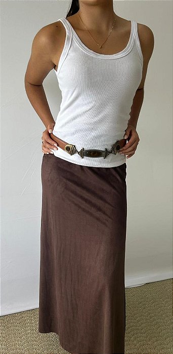 Saia Boho Marrom