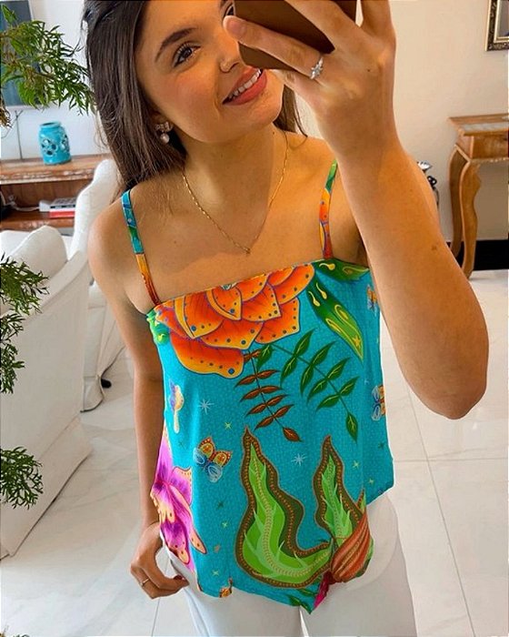 Regata Lenço Floral