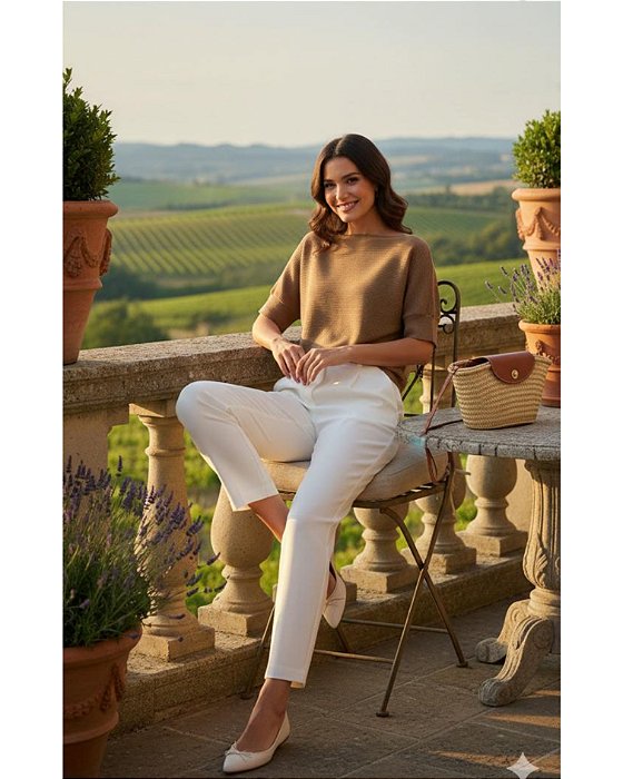 Blusa Beatrice camel