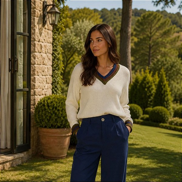 Blusa Mel Tricot off White