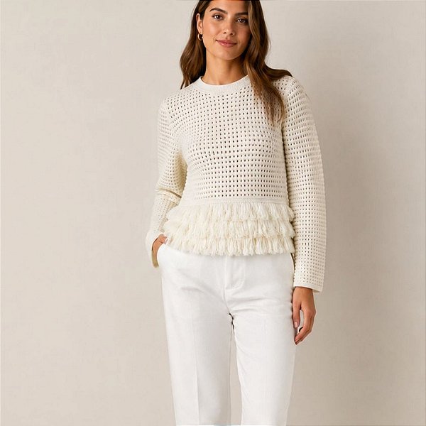 Blusa Franja Lavans