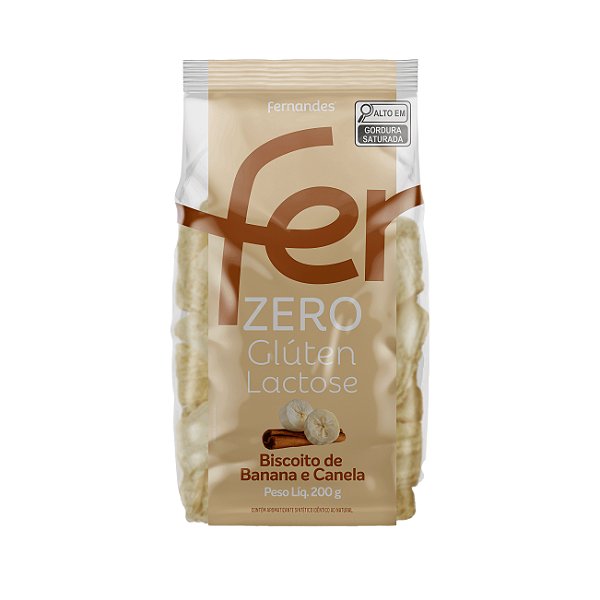 Biscoito de Banana E Canela Sem Gluten E Lactose - Fer
