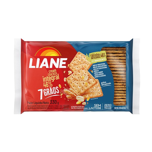 Biscoito Cream Cracker Sete Grãos 330G - LIANE