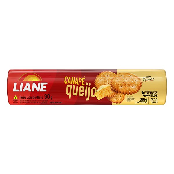 Biscoito Cracker Sabor Queijo 90G - LIANE