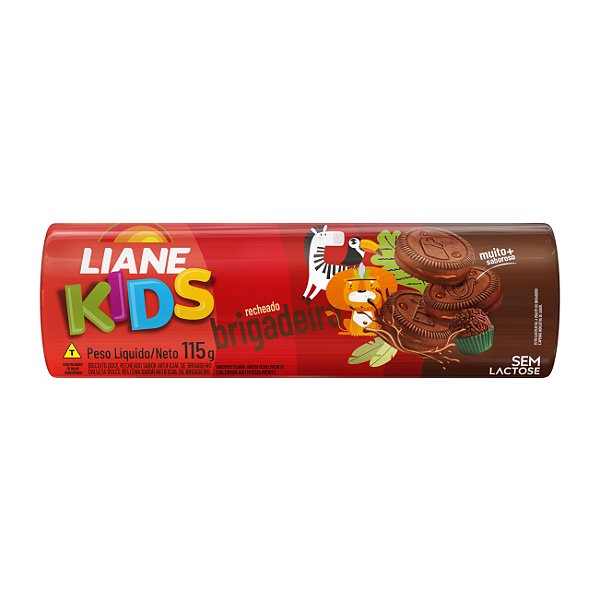 Biscoito Recheado Kids Sabor Brigadeiro 115G - LIANE