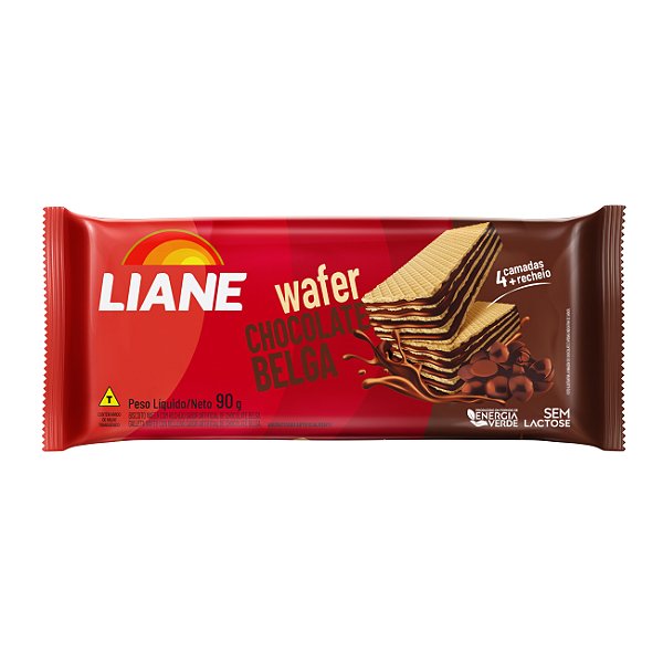 Wafer Sabor Chocolate Belga 90G - LIANE