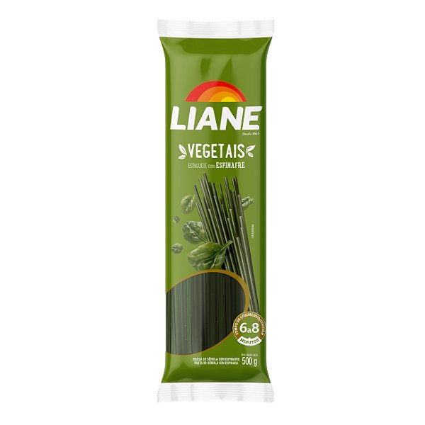 Massa Espaguete de Espinafre 500G - LIANE