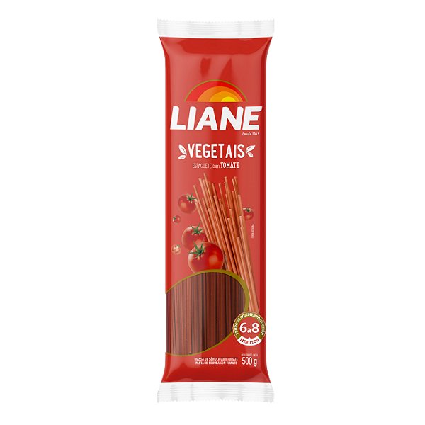 Massa Espaguete de Tomate 500G - LIANE