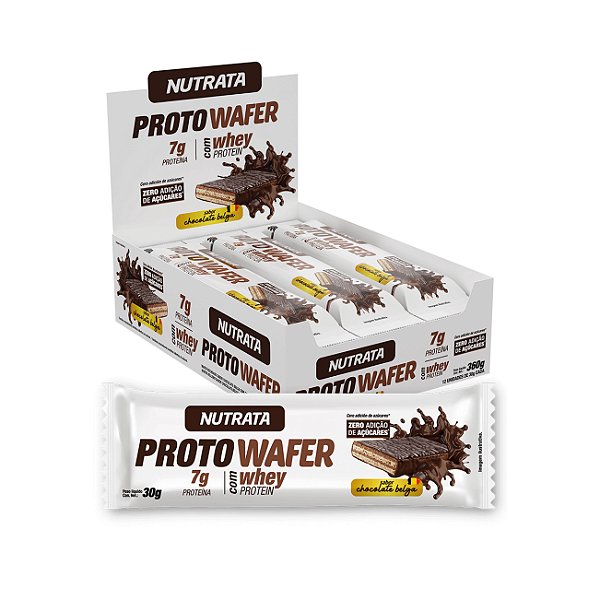 Proto Wafer Chocolate Belga 12 X 30G - NUTRATA