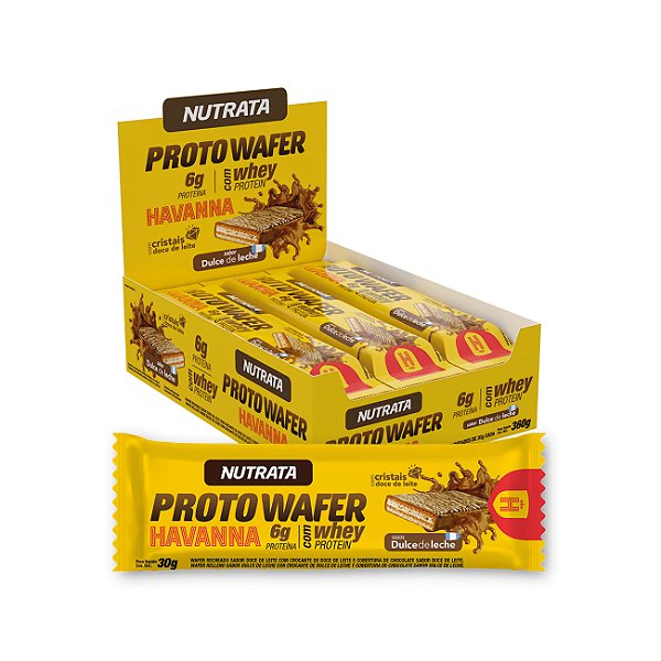 Proto Wafer Doce de Leite Havanna 12 X 30G - NUTRATA