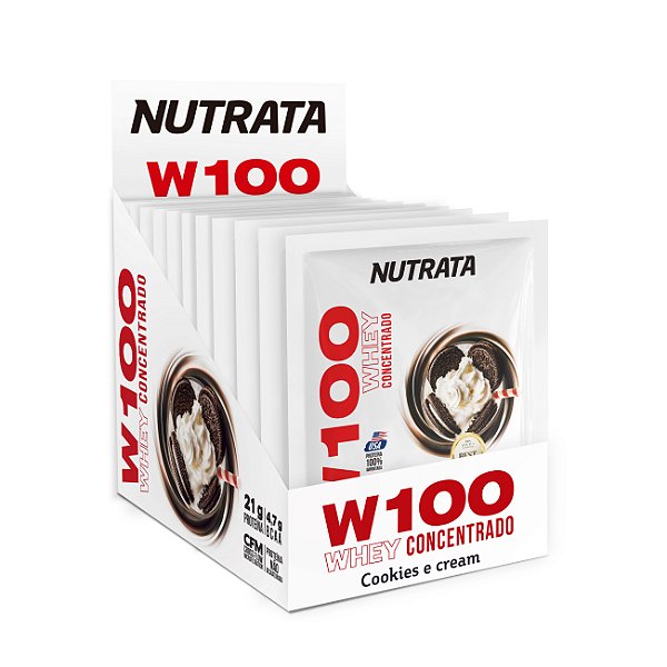 W100 COOKIES 30G DISPLAY C/ 12 SACHES - NUTRATA