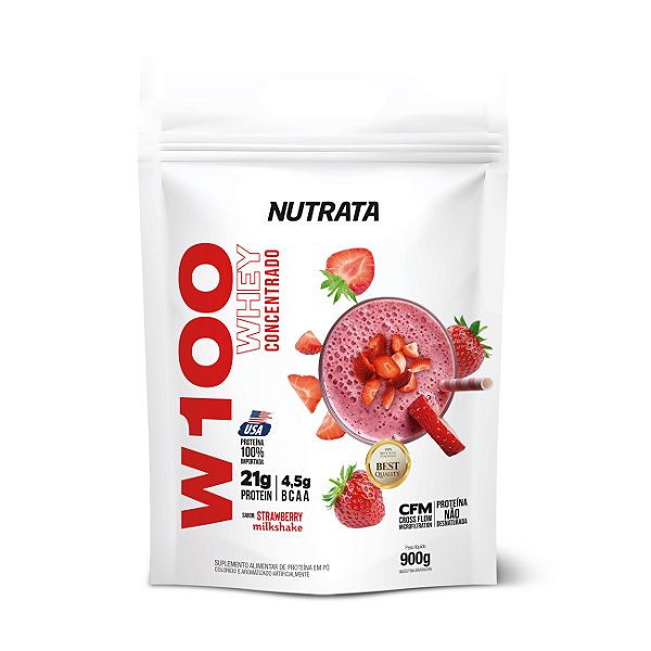 W100 Morango 900G Refil - NUTRATA