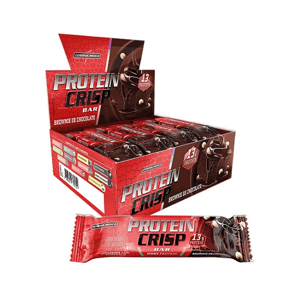 Barra Protein Crisp Brownie 12 X 45G - INTEGRALMEDICA