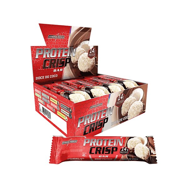 Barra Protein Crisp Doce De Coco 12 X 45G - INTEGRALMEDICA