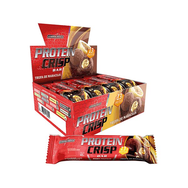 Barra Protein Crisp Trufa De Maracuja 12 X 45G - INTEGRALMEDICA