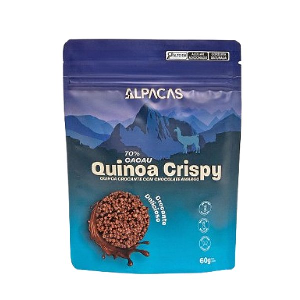 Cereal Crispy Quinoa 70% Cacau 60G - ALPACAS