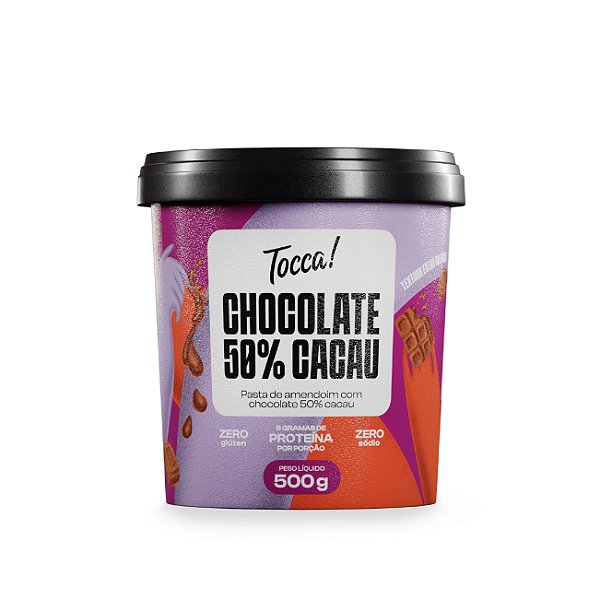 Pasta Amendoim Chocolate 50% Cacau 420g - TOCCA