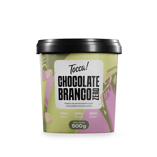 Pasta Amendoim Chocolate Branco Zero 420g - TOCCA