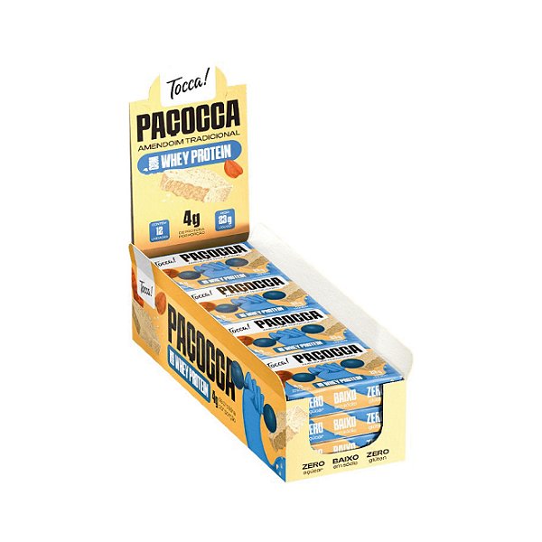 Paçoca com Whey Protein Tradicional 276g - TOCCA