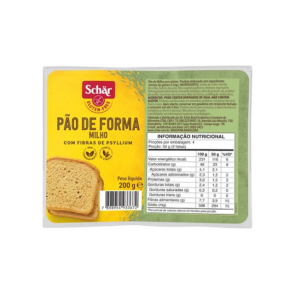 Pão De Milho 200G - SCHAR