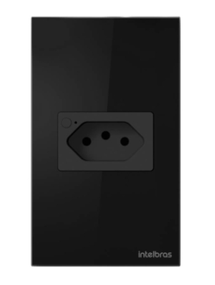 Tomada Inteligente  10A WIFI IZY SMART ETS 1001 PRETA INTELBRAS