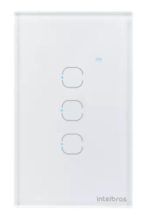 Interruptor SMART ZIGBEE TOUCH 3 BRANCO EZS 1003 INTELBRAS