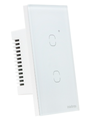 Interruptor Inteligente IZY SMART WIFI TOUCH 2 Teclas MIS 1002 BRANCO INTELBRAS