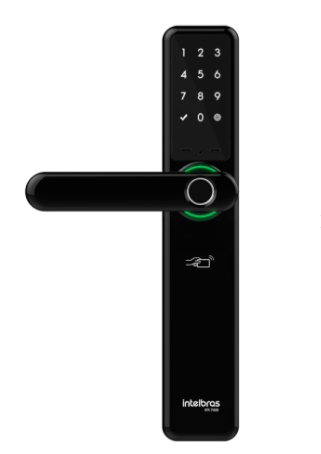 Fechadura Digital Embutir IZY SMART c/ Maçaneta e Hub IFR 7000+ INTELBRAS