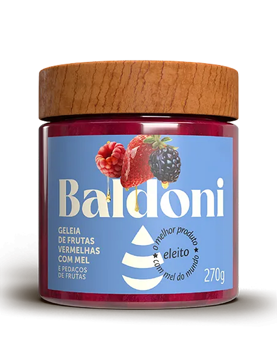 Geleia de Frutas Vermelhas com Mel - Baldoni (270g)