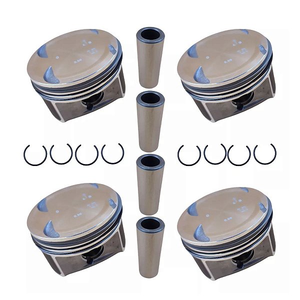 Pistão e Anel Mercedes-Benz CLC200 CLK SLK200 C180 C200 1.8 16V Kompressor 271.910 271.957 STD - 2710302317 2710302517 2710306817 A2710302317