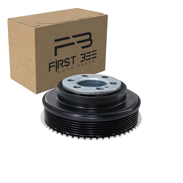 Polia Anti-Vibratória Damper do Virabrequim Land Rover Volvo Jaguar Evoque Discovery Sport Xc60 Gtdi 2.0 16v - LR078547, LR025252, LR068885, LR078547, LR073331, 31480378, 3146055