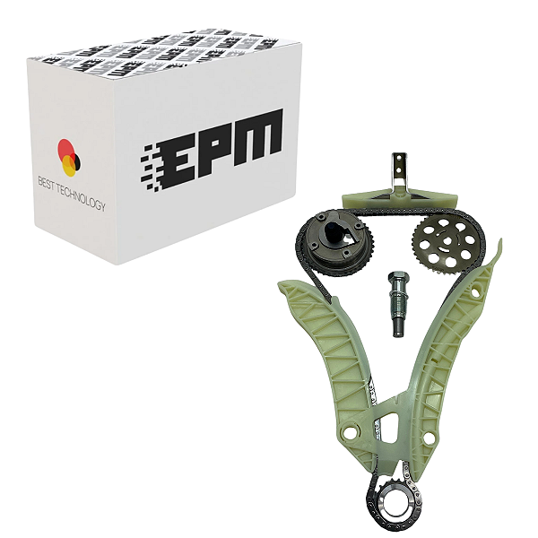 Kit Corrente Completo C/ Polia Admissao Mini Cooper Peugeot Thp 1.6 16V - Tkbm03