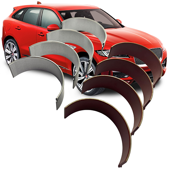 Bronzina De Biela Jaguar Range Rover Aj200 Diesel Dta Bi Turbo 58Mm - 0,25 - Rb4333Kckx-025