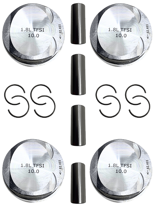 Pistao E Anel Audi A3 A4 A5 Q5 Tt 1.8 Tfsi 2013 Cjsa - 06H107065Bs-06H198151C-Std-21Mm, 06J107065Ab