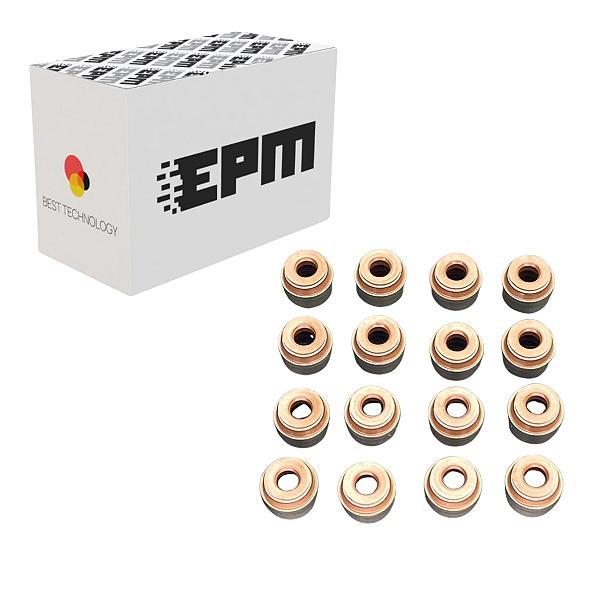 Retentor De Valvulas JG 16Pçs Mercedes-Benz M270 M271 M274 M260 M264 M254 1.6 2.0 - 0000534558, 0000534658