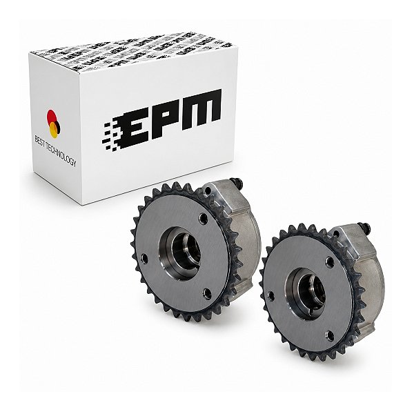 Par Polia do Comando Variável Admissão e Escape Land Rover Jaguar Evoque Discovery Sport XE XF F-Pace - AJ200 Ingenium 2.0 Turbo Gasolina - LR091760, LR142281, JDE41018, JDE38703, LR091759, LR142279, JDE38702